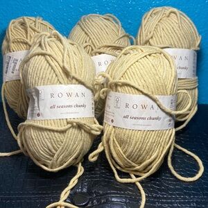 5X! NWT Rowan All Seasons Chunky Yarn - 60% Cotton, 40% Acrylic